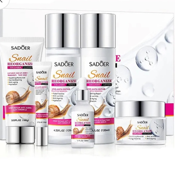 Sadoer Snail Reorganize Collagen Anti-Aging Skin Care Set. - Picture 1 of 1